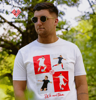 Slika VOLIM HRVATSKU pamučna majica K/R - Vatreni