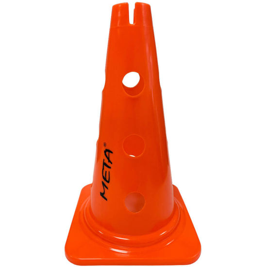 Slika META  Čunj za trening s otvorima i prorezom 38 cm narančasti